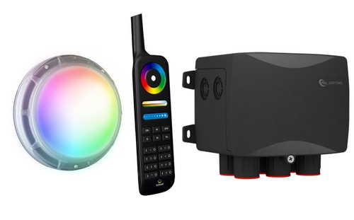PAL Aqualumin Sonar Retro Pool Light with Remote, Transformer and 150' Cable, 64-PAL-RAL-150-T