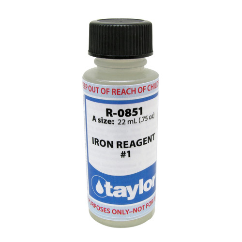 Taylor Iron #1 Reagent - 3/4 Oz. Bottle (R-0851-A)