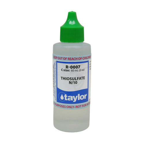 Taylor Thiosulfate #7 Reagent N/10 - 2 Oz. (60 mL) Dropper Bottle (R-0007-C)