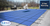 GLI Secur-A-Pool Mesh 14' X 28' Rectangle w/ Center End Steps (4' X 8') Blue Inground Safety Cover (20-1428RE-CES48-SAP-BLU)