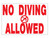 PoolStyle Texas Sign No Diving Allowed (Ps244)