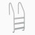 Saftron Gray 24" x 53" Graphite 3-Step Residential Ladder, P-324-L3-GG