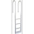 Main Access 48-54" White Pro Series In-Pool Adjustable Ladder for Above Ground Pools, 200300