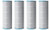 APC Filter Cartridge 7" X 20" 80 Sq. Ft., Pack of 4, APCC7260Q