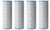 APC Filter Cartridge 7" X 20" 80 Sq/Ft, Pack of 4, APCC7260Q