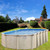 Lake Vista Above Ground Swimming Pool, Oval, 52" Walls