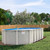 Bay Burst Hybrid/Resin Above Ground Swimming Pool, Oval, 52" Walls