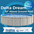 Delta Dream Salt-Friendly Above Ground Swimming Pool, Round, 52" Walls