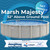 Marsh Majesty Salt-Friendly Above Ground Swimming Pool, Round, 52" Walls