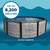 Costa Above Ground Swimming Pool Package, Round, 18' x 52"