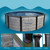 Costa Above Ground Swimming Pool Package, Round, 24' x 52"