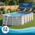Bay Burst Resin Above Ground Pool - Oval