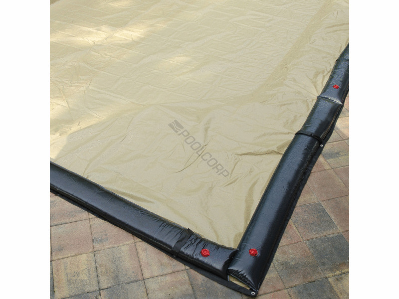 Midwest Canvas Solid Emperor 12' x 24' Rectangle Winter Cover, Black