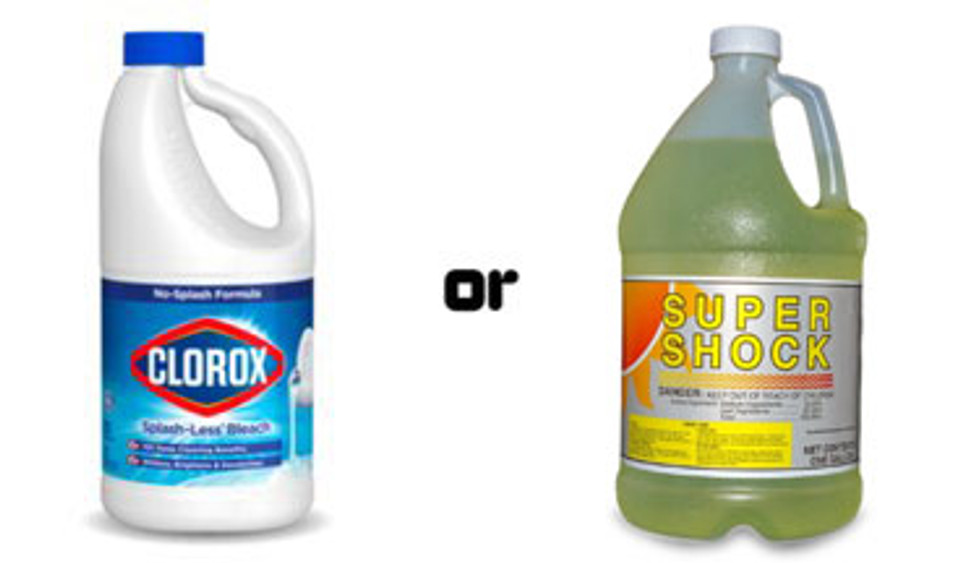 Pool Shock vs Clorox Bleach to Disinfect EZ Pool & Spa Supply