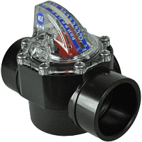 H2flow FlowVis Flowmeter for 1.5 Inch Schedule 40 Pipe, 10 to 90