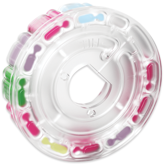 LaMotte Chlorine/Bromine Series 9-Way Spin Disk, Pack of 100