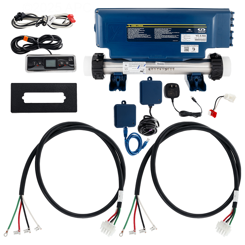 YE-5。 Gecko IN.YE-5 Spa Control System with 4.0kW Heater K300 Keypad