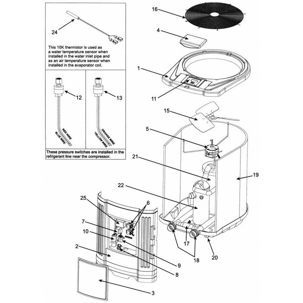 Parts Heat Pump Parts Jandy Heat Pump Parts EZ Test Pool Supplies