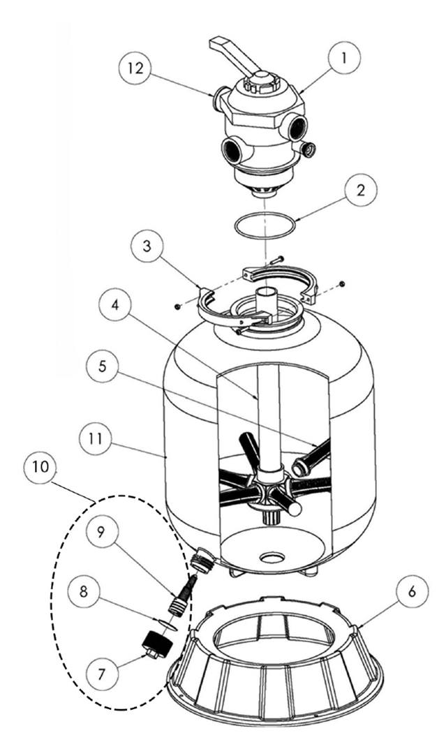 Replacement Blender Parts Bl5000 11 Black Decker Bottom Screw Cap Gasket  Cover for sale online