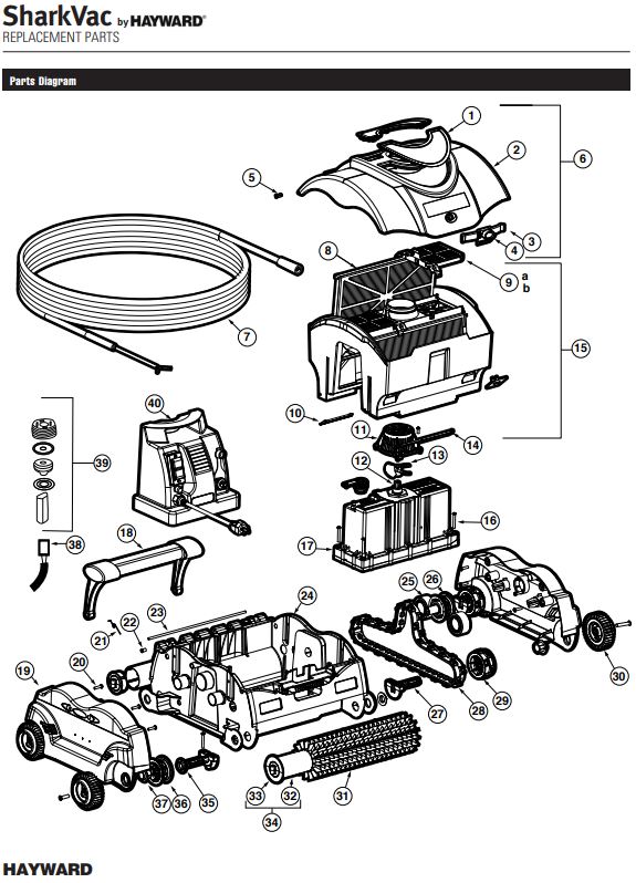 Hayward Sharkvac Pool Cleaner Parts E Z Test Pool Supplies Trusted Since 1989