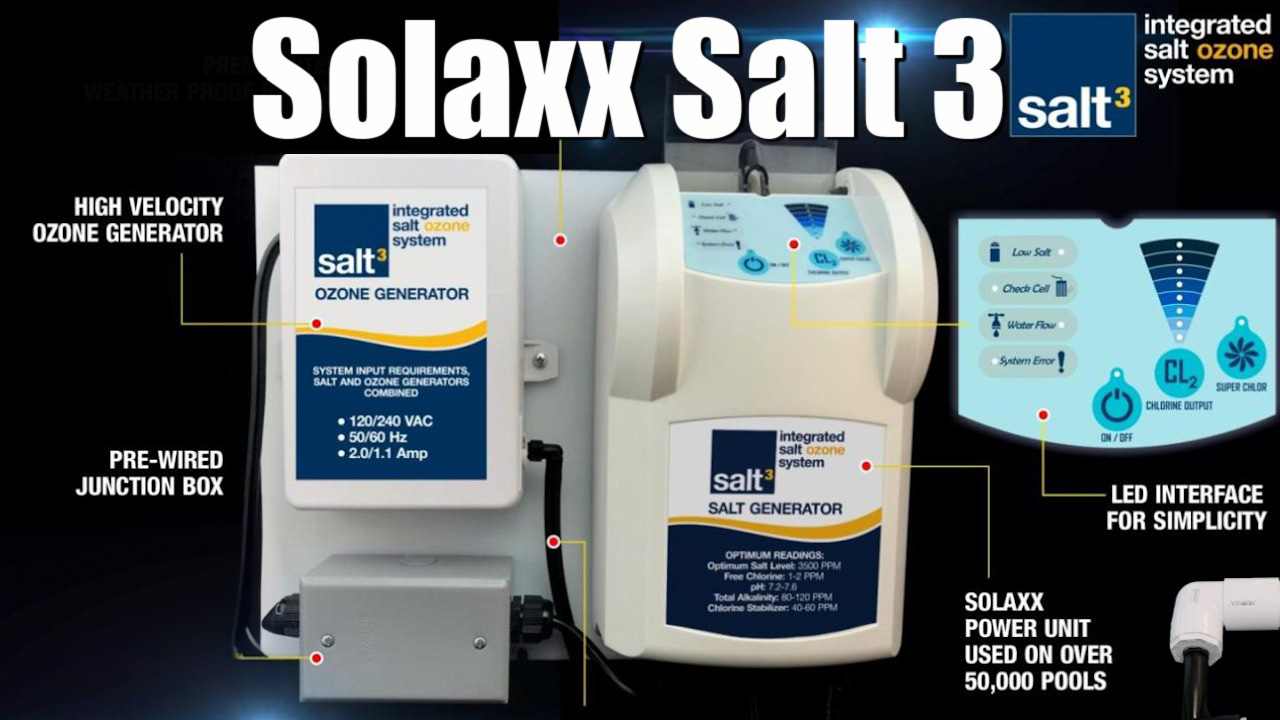 Solaxx Salt 3 - Integrated Salt Ozone System - EZ Pool & Spa Supply