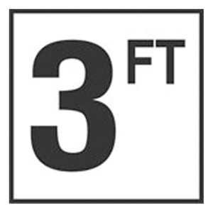 Inlays Ceramic Smooth 3 FT Depth Marker, 6