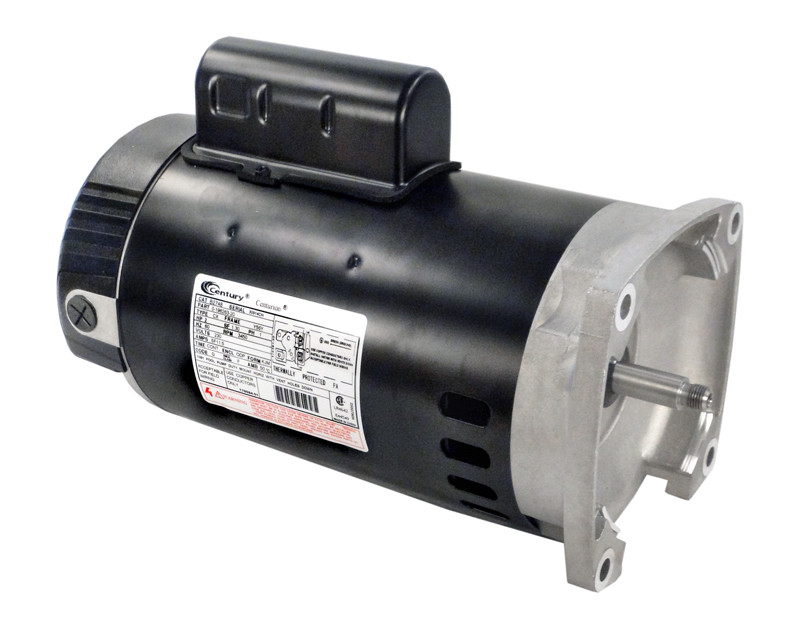 Riページです。 Century 2HP, 3450 RPM, 230V, 56Y, Threaded Shaft Square Flange