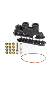 Raypak 206/407 Inlet/Outlet Header Complete ProTek Shield, 017959F