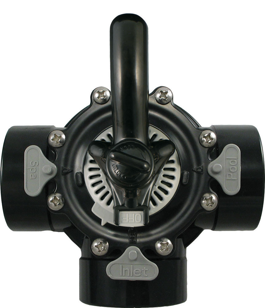 Komati　①　② CMP Black CPVC 3-Way Diverter 1.5