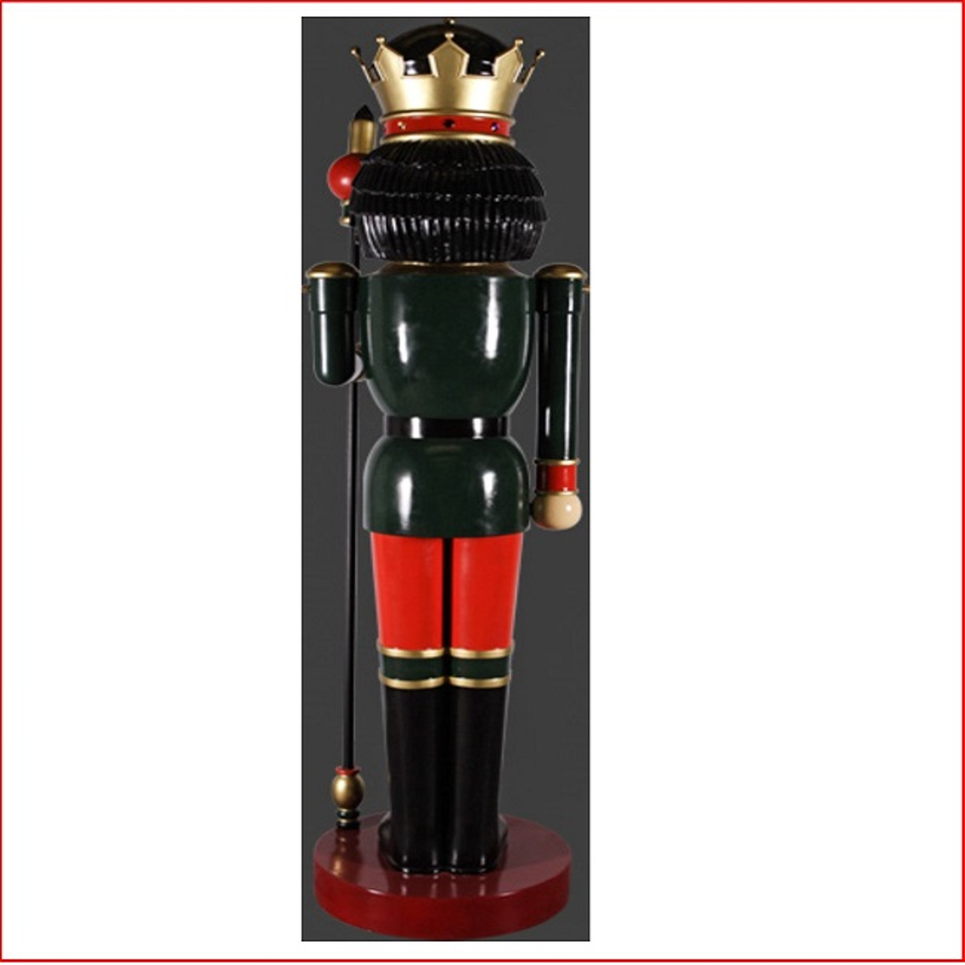 The Polyresin Nutcracker 12ft with Scepter in Left Hand,