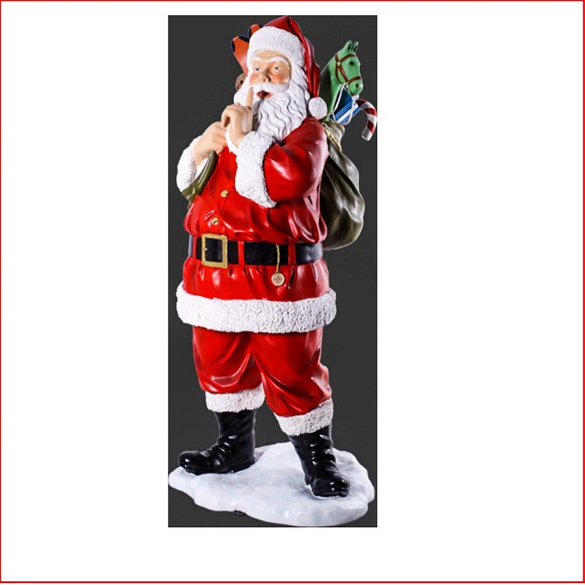 Polyresin Santa with Toys 6ft