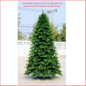 Scandia Spruce 3.05m Dark Green Hinged Christmas Tree