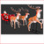 Poly-resin Santa in Sleigh with 2 x Reindeers and a Rearing reindeer in front. A complete scene where there is no more to do in your Christmas display. Definately great to have at an event or Christmas party as the kids and adults will enjoy the Christmas cheer that comes from these beautiful poly-resin products. Very popular for shopping centres where plenty of photos are taken for memories. Large Christmas decor at its best very long and fills a large area of your Christmas display.
