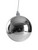 100mm Christmas Bauble - Silver - Wired Glossy