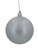 50mm Christmas Bauble - Silver - Wired Matte