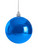 70mm Christmas Bauble - Blue - Wired Glossy