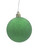 70mm Glittered Christmas Bauble -Green-Wired