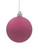 70mm Christmas Bauble - Cerise - Wired Glitter