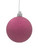 100mm Glittered Christmas Bauble - Cerise - Wired