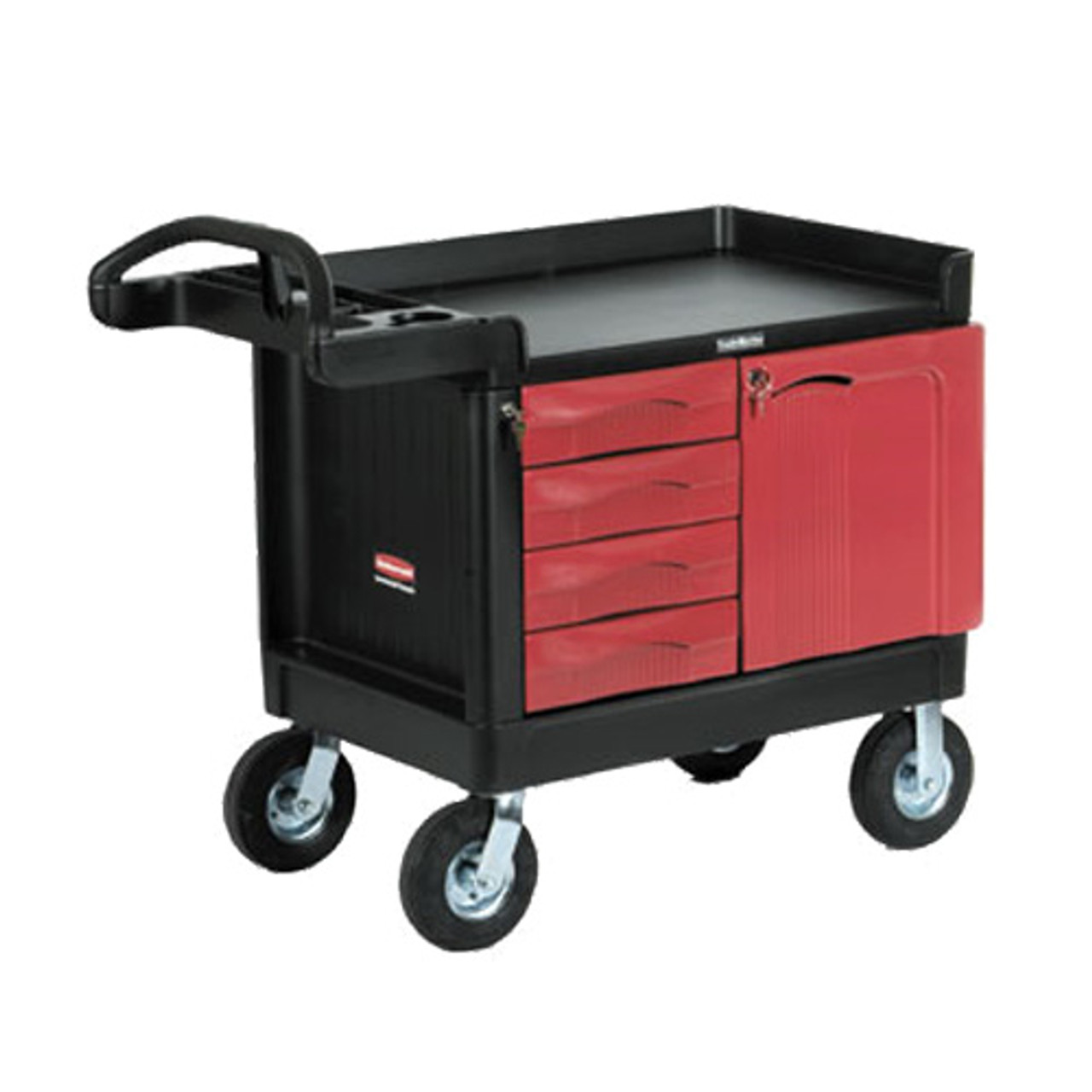 Rubbermaid Utility Cart with Locking Doors