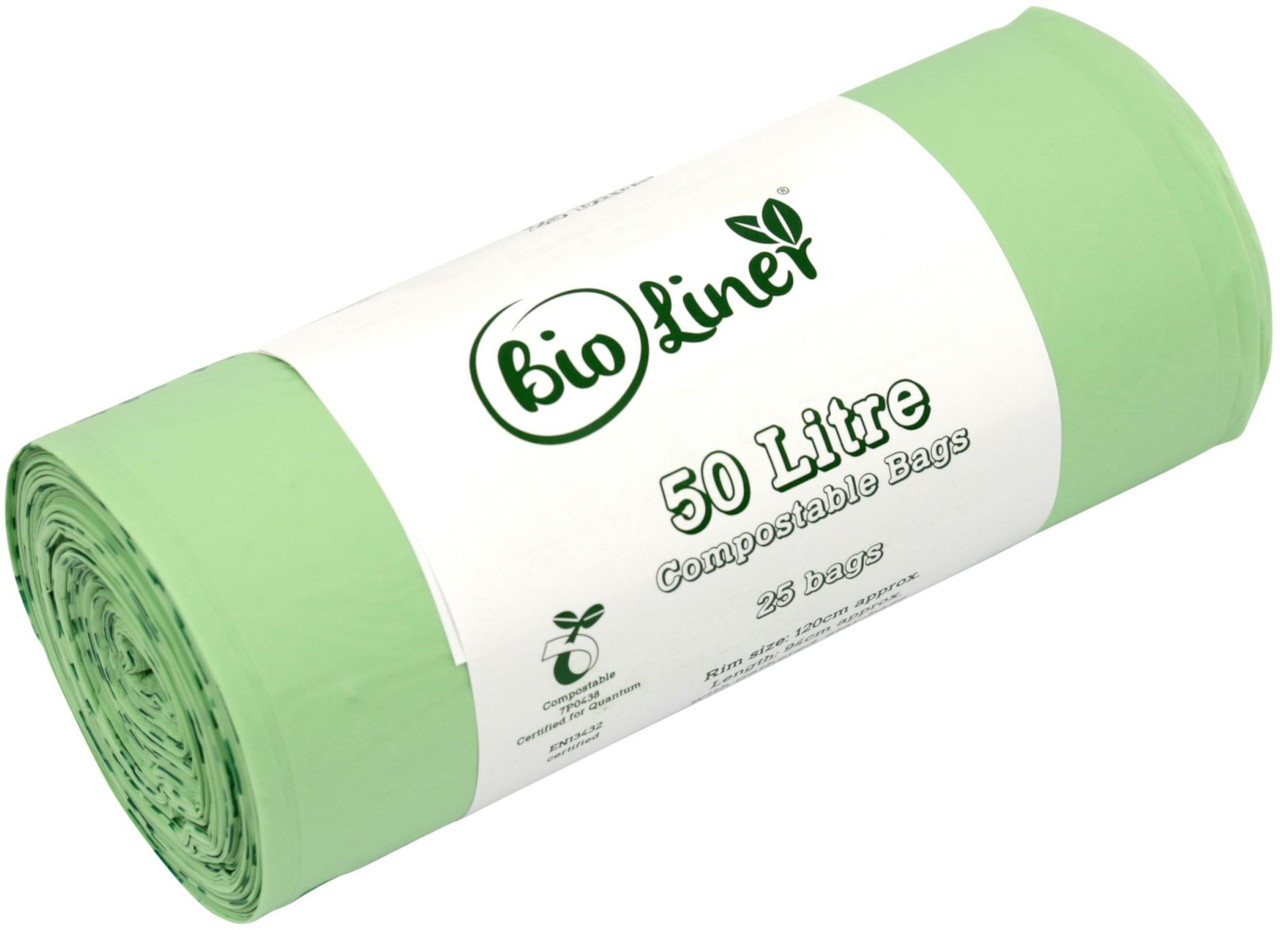 All Green BioLiner Compostable Bin Bags 50 Ltr