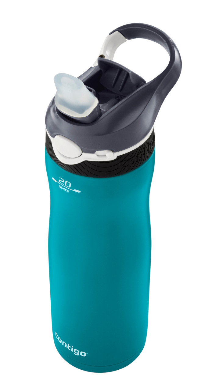 Contigo 49 Water Bottle Ashland Chill Silver - Thermal Water Bottle, 590 ml