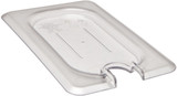 Cambro Polycarbonate Gastronorm Flat Notched Cover - GN 1/9 - Clear - 90CWCN135