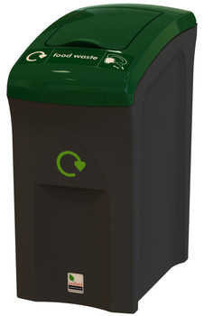 81691/43 - Leafield Mini Envirobin with Lift Lid Aperture - 55 Ltr - Manufactured from 100% recycled plastics to provide an environmentally responsible solution to waste disposal