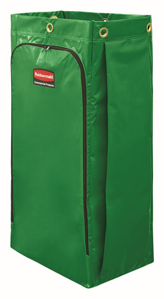 https://cdn11.bigcommerce.com/s-24aaq2uf1m/images/stencil/590x590/products/1620/18238/1966884-rcp-cleaning-cart-vinyl-bag-34-gal-green-silo-angle__65639.1693841754.jpg?c=2