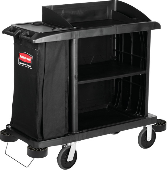 Rubbermaid Traditional Housekeeping Cart - Large - FG618900BLA