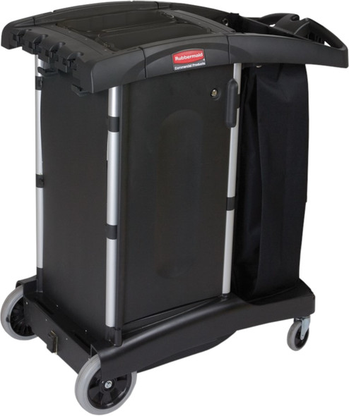 FG9T7700BLA - Rubbermaid Ultra-Compact High-Capacity Housekeeping Cart