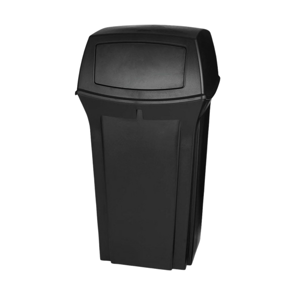 FG843088BLA - Rubbermaid Ranger Container with Two Doors - 132.5 Ltr - Black