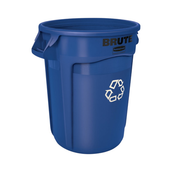 Rubbermaid Brute Container - 75.7 Ltr - Blue Recycling - FG262073BLUE