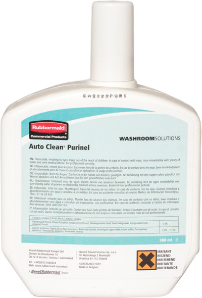 R0520105 - Rubbermaid AutoClean Refill - 300ml - Purinel